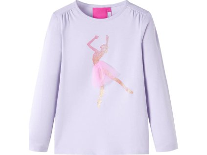 Dětské tričko s dlouhým rukávem světle 92 [13994] (Barva Šeříková)