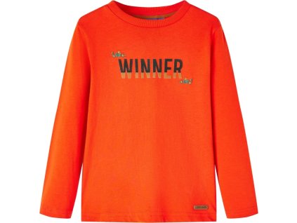 Dětské tričko s dlouhým rukávem jasně 128 [12897] (Barva Oranžová)