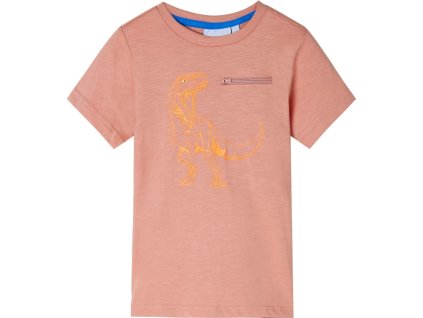 Dětské tričko s krátkým rukávem tmavě 140 [12223] (Barva Oranžová)
