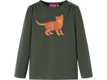 Dětské tričko s dlouhým rukávem 92 [14204] (Barva Khaki)