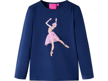 Dětské tričko s dlouhým rukávem světle 128 [13997] (Barva Šeříková)