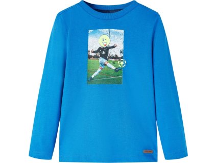 Dětské tričko s dlouhým rukávem 92 [12729] (Barva Modrá)