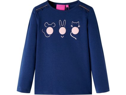 Dětské tričko s dlouhým rukávem 104 [13765] (Barva Námořnická modř)