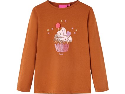 Dětské tričko s dlouhým rukávem 92 [14049] (Barva Koňaková)