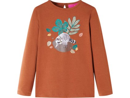 Dětské tričko s dlouhým rukávem 92 [14169] (Barva Koňaková)