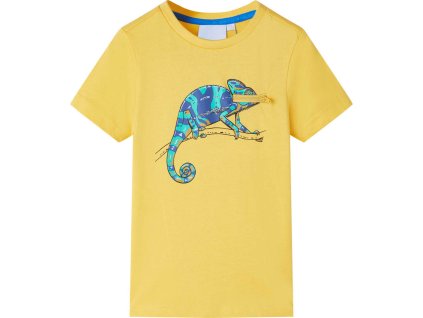 Dětské tričko s krátkým rukávem světle 140 [12013] (Barva Okrová)