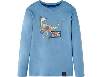Dětské tričko s dlouhým rukávem 92 [12844] (Barva Modrá)