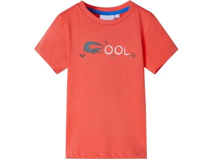 Dětské tričko s krátkým rukávem světle 92 [12084] (Barva Červená)