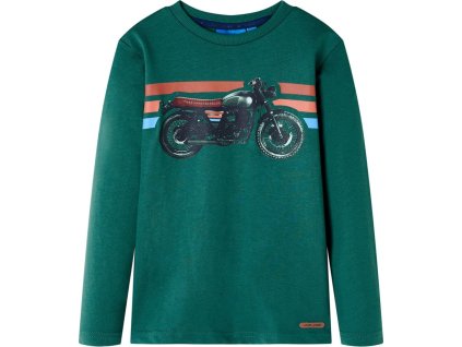 Dětské tričko s dlouhým rukávem 104 [12645] (Barva Zelená)