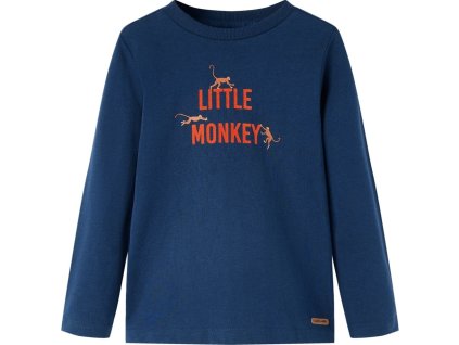 Dětské tričko s dlouhým rukávem tmavě 140 [13038] (Barva Námořnická modrá)