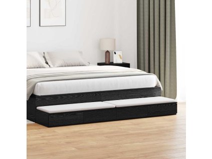 Zásuvky pod postel se zásuvkou Černý dub 200 x 36.5 x 16.5 cm [866916]
