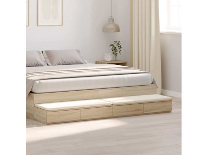 Zásuvky pod postel se zásuvkou dub sonoma 200 x 36.5 x 16.5 cm [866917]