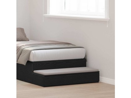 Zásuvky pod postel se zásuvkou Černý dub 80 x 36.5 x 16.5 cm [866924]