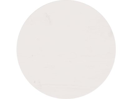 Stolní deska Ø 50 x 2,5 cm masivní borové dřevo [813653] (Barva Bílá)