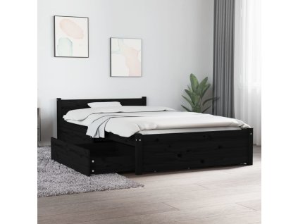 Rám postele se zásuvkami 90 x 200 cm [3103485] (Barva Šedá)