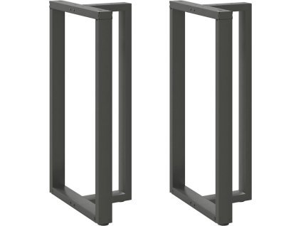 Nohy barového stolu ve tvaru T, 2 ks, , 60 x 35 x (110-111) cm, ocel [4013106] (Barva Antracitová)