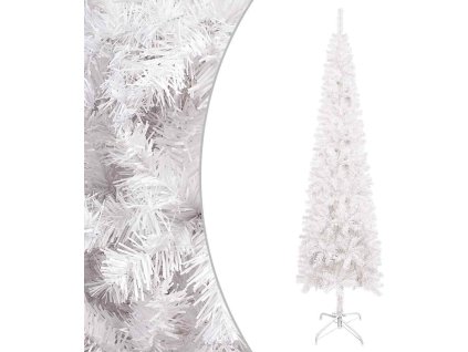 Úzký vánoční stromek 180 cm [329239] (Barva Stříbrná)