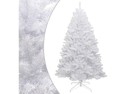 Umělý sklápěcí vánoční stromek se stojanem 210 cm [356775] (Barva Bílá)