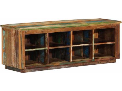 Skříň na obuv Hnědá 110 x 35 x 40 cm Masivní recyklované dřevo [4019627]