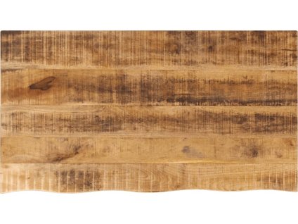 Stolní deska 120x60x3,8 cm živá hrana hrubé mangovníkové dřevo [370408] (Barva Přírodní)