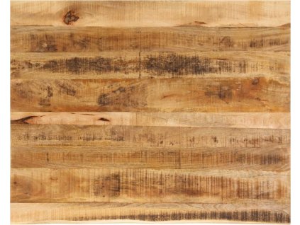Stolní deska 110x80x3,8 cm živá hrana hrubé mangovníkové dřevo [370413] (Barva Přírodní)