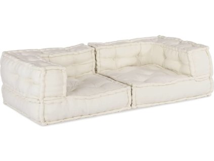 2místná modulární pohovka 140x70x36 látka [4019024] (Barva Krémová)