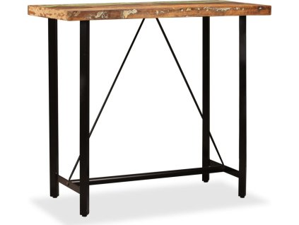 vida XL Barový stůl masivní recyklované dřevo 120 x 60 x 107 cm [245440] (Barva Hnědá)