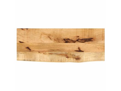 Stolní deska 90x30x3,8 cm živá hrana hrubé mangovníkové dřevo [370383] (Barva Přírodní)