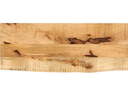 Stolní deska 80x40x3,8 cm živá hrana hrubé mangovníkové dřevo [370394] (Barva Přírodní)
