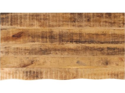 Stolní deska 110x60x3,8 cm živá hrana hrubé mangovníkové dřevo [370407] (Barva Přírodní)