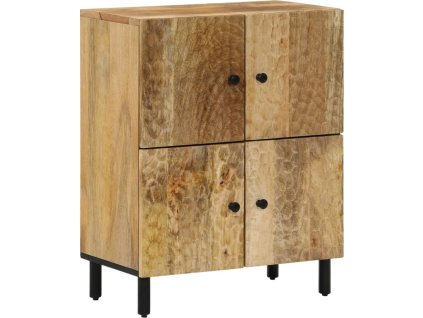 Odkládací skříňka 60x33x75 cm masivní mangovníkové dřevo [356917] (Barva Přírodní)