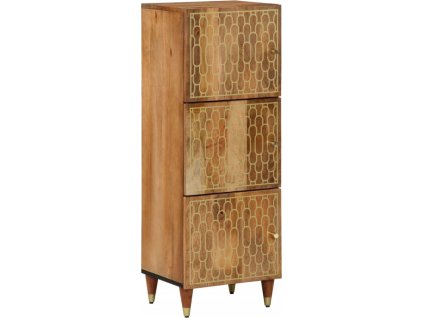 Skříň highboard 40 x 33 x 110 cm masivní mangovníkové dřevo [358313] (Barva medová hnědá)