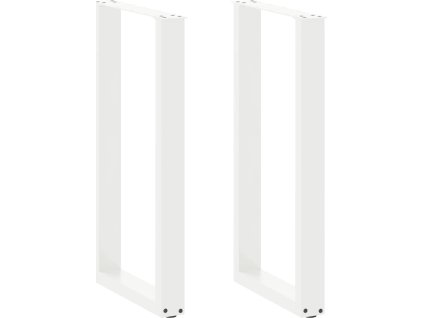 Nohy barového stolu ve tvaru U 2 ks ocel 40 x (90-91) cm ocel [4013217] (Barva Bílá)