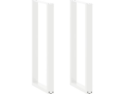 Nohy barového stolu ve tvaru U 2 ks ocel 50 x (110-111) cm ocel [4013245] (Barva Bílá)