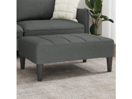 Podnožka 77 x 55 x 31 cm textil [4007381] (Barva Tmavě šedá)