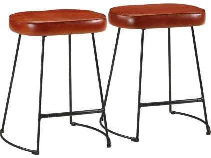 Barové stoličky 2 ks tmavě 40 x 29,5 x 53 cm [358927] (Barva Tmavě hnědá)