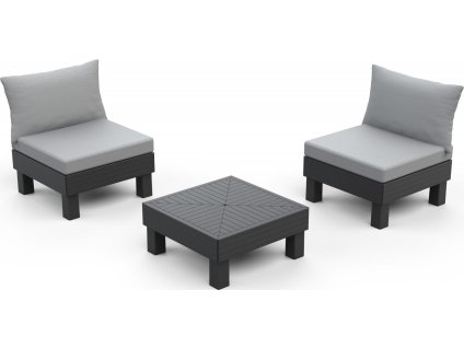 Zahradní nábytek Keter Elements balkónový modulární set grafitový  [610652]