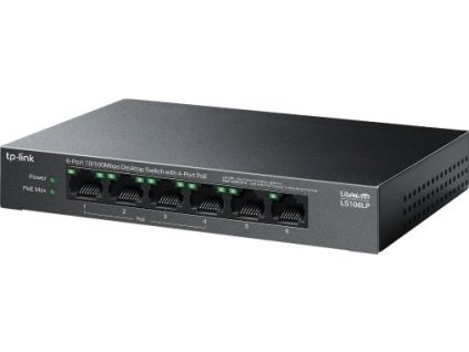 Switch TP-Link LS106LP 2x LAN, 4x LAN s PoE, 41W [52453513]