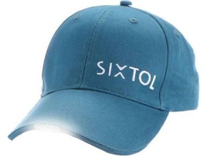 LED kšiltovka Sixtol se světlem B-CAP 25lm, nabíjecí, USB, modrá [6365031]