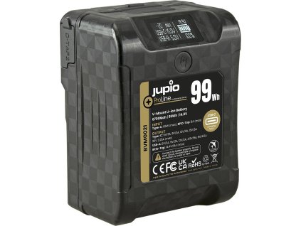 Baterie Jupio V-Mount *ProLine* Extreme 99 - 6700mAh (99Wh) - LCD Display, USB-C PD 65W in/output, D-Tap in/output and U [54987117]