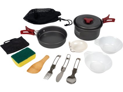 Sada nádobí Acra C20 camping set alluminium pro 1-2 osoby [63602797]