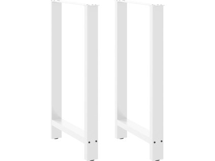 Nohy barového stolu z oceli 2 ks 60 x (100-101) cm ocel [4013345] (Barva Bílá)