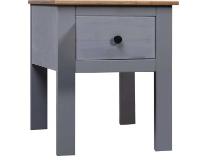 Noční skříňka 46 × 40 × 57 cm borovice řada Panama [282692] (Barva Šedá)