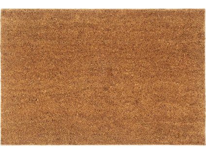 Rohožka před dveře 60 x 90 cm kokosové vlákno [155589] (Barva Tmavě šedá)