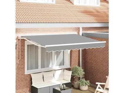 Motorized Cassette Awning Frame 2,5 x 2 m Ocel [42002531] (Barva Bílý)