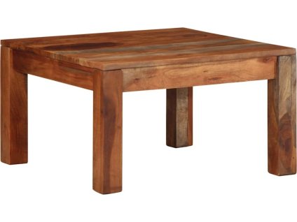 Konferenční stolek 60 x 60 x 35 cm masivní akácie [247470] (Barva Hnědá)
