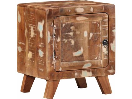 Noční stolek 40x32x46 cm masivní recyklované dřevo [4104509] (Barva Hnědá)