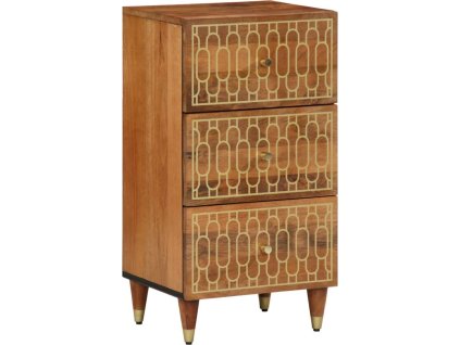 Odkládací skříňka 40 x 33 x 75 cm masivní mangovníkové dřevo [358307] (Barva medová hnědá)