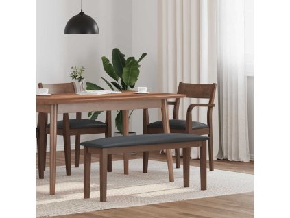 Lavice 110 cm z masivního dřeva s gumou [4102602] (Barva Hnědo-černá)