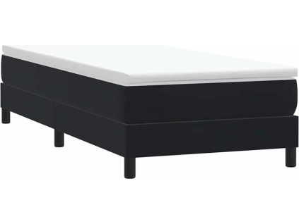 Postel Box Spring bez matrace 90x210 cm samet [3315809] (Barva Černá)